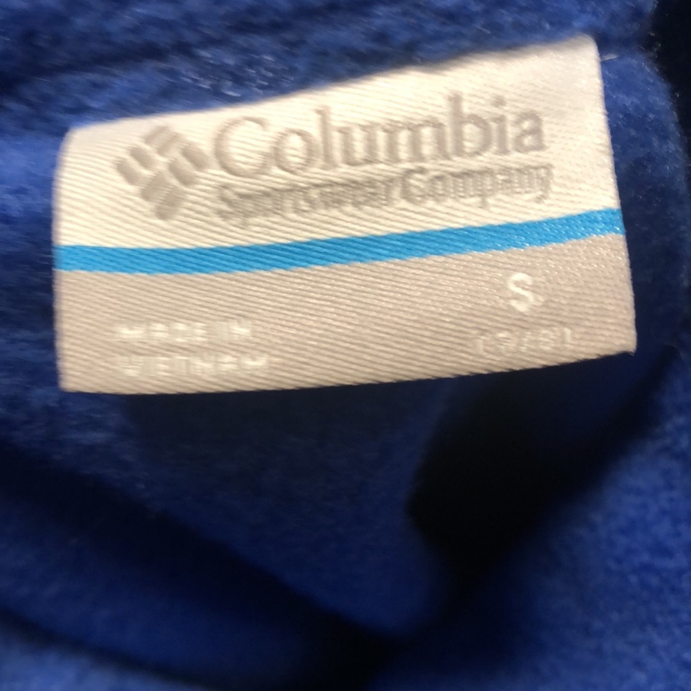 - Kid’s unisex Columbia fleece jacket size small blue - Picture 5 of 5